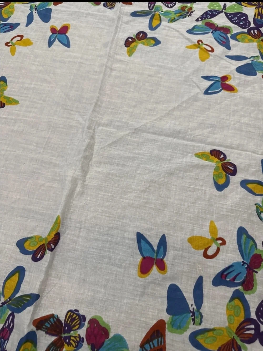 Toko Butterfly Border Lightweight Cotton Scarf 🧣